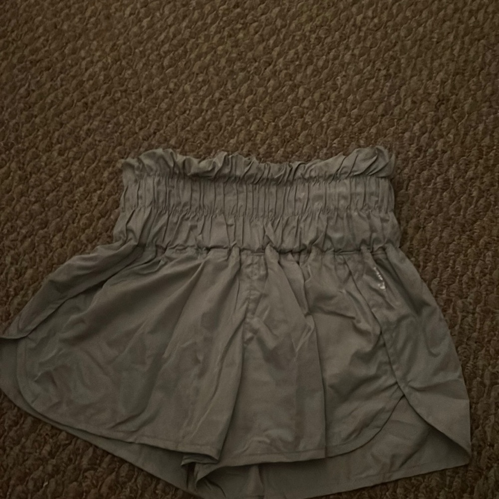 free people grey flowy shorts , never worn
